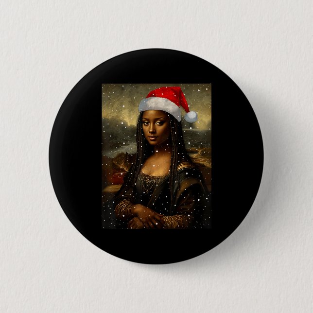 Black Mona Lisa African American Christmas Santa H Knapp (Framsida)