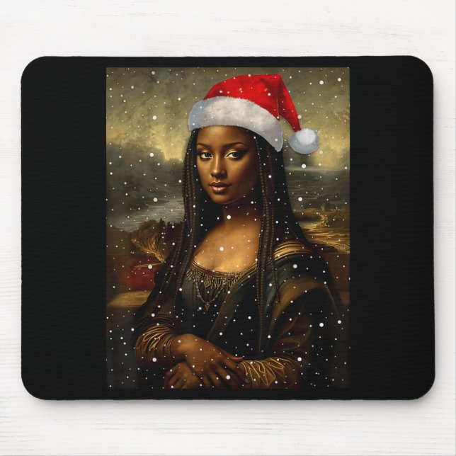 Black Mona Lisa African American Christmas Santa H Musmatta (Framsidan)