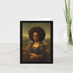 Black Mona Lisa Afro African American Black Histor Kort