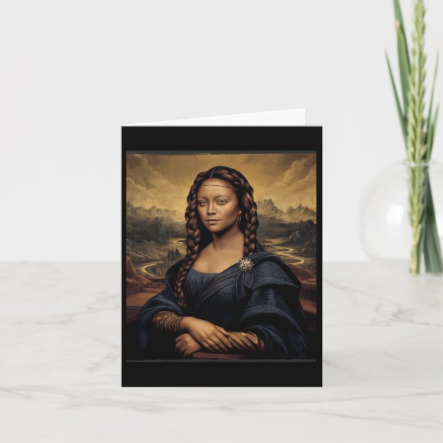 Black Mona Lisa Black History African Queen Kort (Framsida)