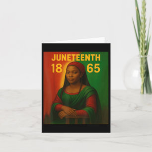 Black Mona Lisa Graphic Afro African American June Kort