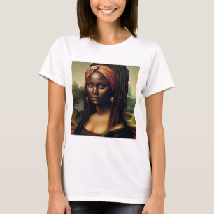 Black Mona Lisa: Modern Reimaginär T Shirt