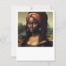 Black Mona Lisa Reimaged Art Print - Afrocentric