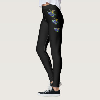 Black monarch Butterfly Leggings