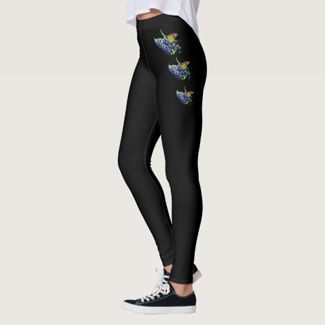 Black monarch Butterfly Leggings (Vänster)