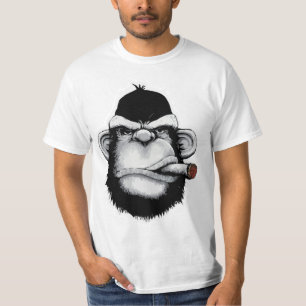 Black Monkey Smoking T Shirt