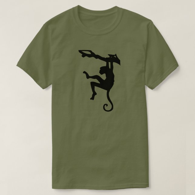 BLACK MONKEY STENCIL T-SHIRT (Design framsida)