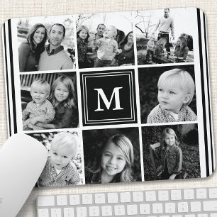 Black Monogram Family Photo Collage Musmatta