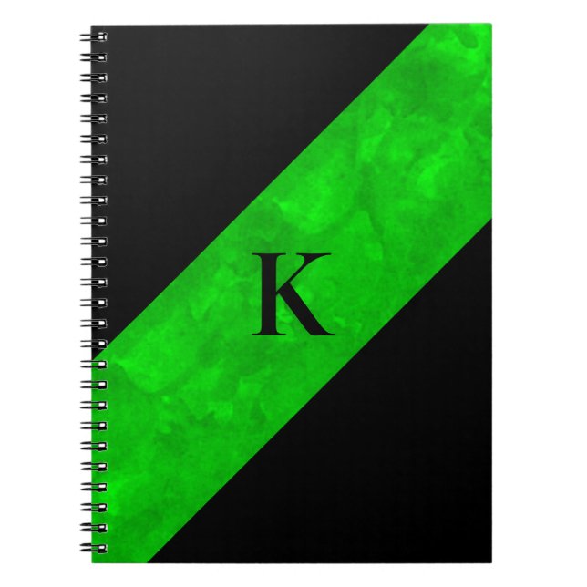 Black Monogramme Notebook Anteckningsbok (Framsidan)