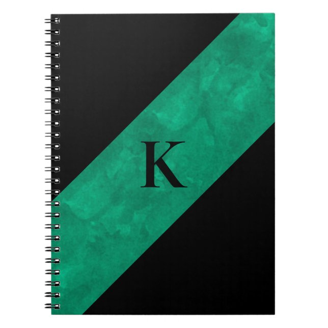 Black Monogramme Notebook Anteckningsbok (Framsidan)