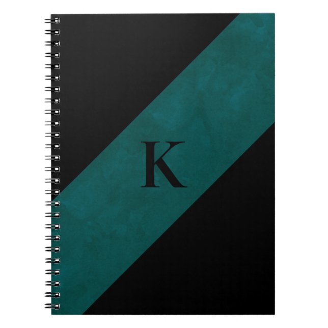 Black Monogramme Notebook Anteckningsbok (Framsidan)