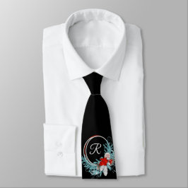 Black Monogrammed Helgdag Manar Tie Slips