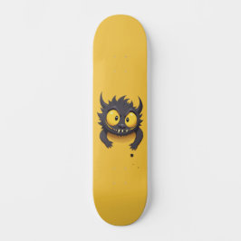 black monster  mini skateboard bräda 18,5 cm