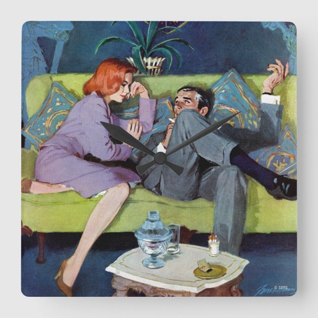 Black Monte's Last Raid Fyrkantig Klocka (Framsida)