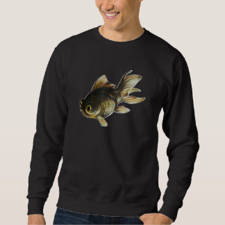 Black Moor Goldfish Black Telescope Öga Goldfish P Lång Ärmad Tröja
