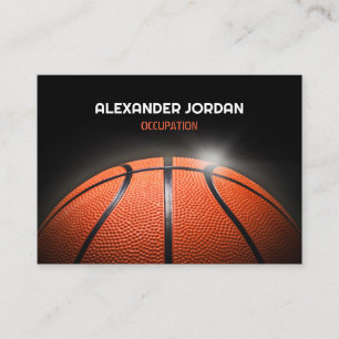 Black mörk Basketball Visitkort