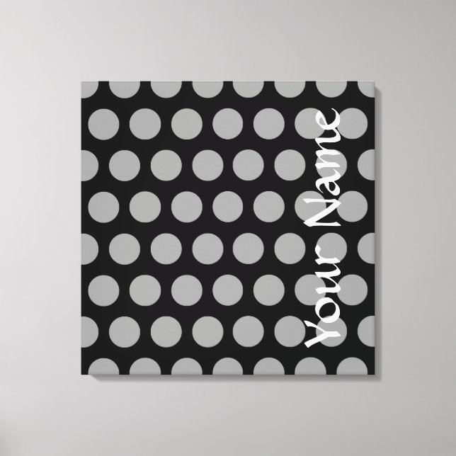 Black Moroccan Moods Dots Canvastryck (Framsida)