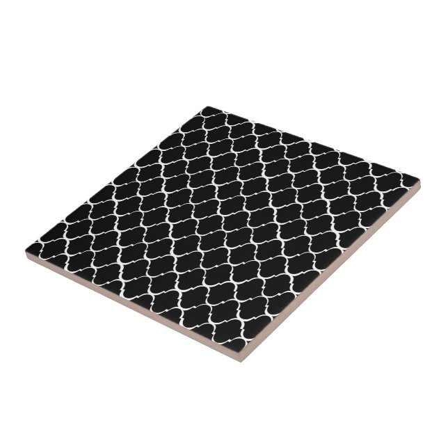Black Moroccan Stil Kakelplatta (Sidan)