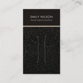 BLACK MOSAIC STRUKTUR HAIR CLIP-VISNING VISITKORT