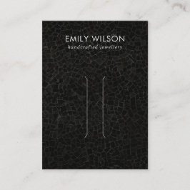 BLACK MOSAIC STRUKTUR HAIR CLIP-VISNING VISITKORT