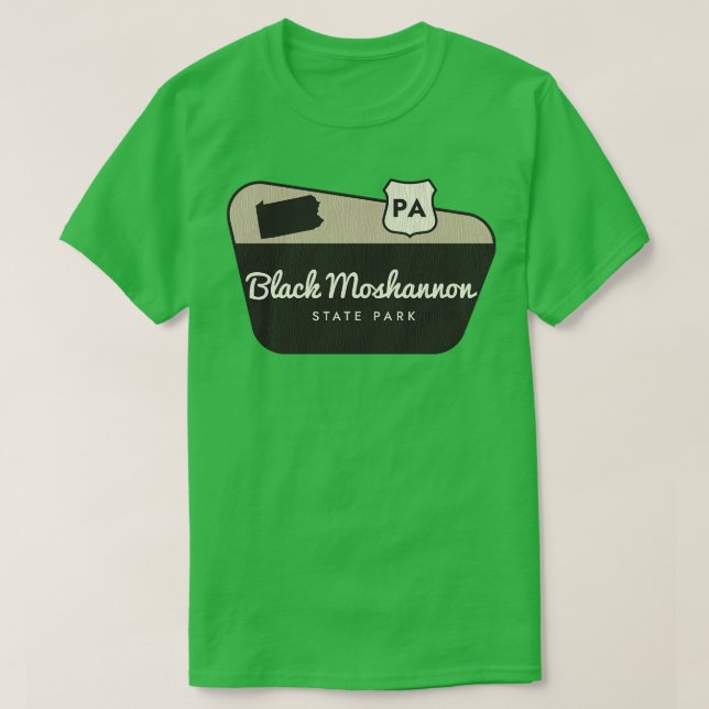 Black Moshannon State Park Pennsylvania Välkommen  T Shirt (Design framsida)