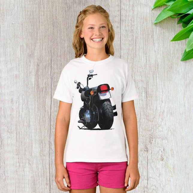 Black Motorcycle Girls T-Shirt (Skapare uppladdad)