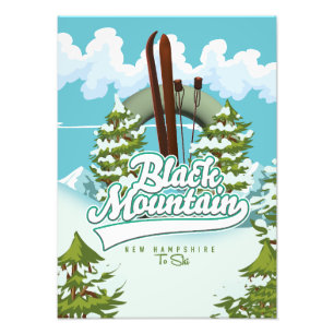 Black Mountain New Hampshire skidposter Fototryck