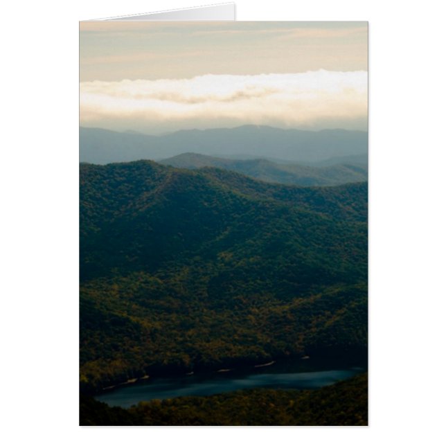 Black Mountains och Swannanoa River Hälsningskort (Framsidan)