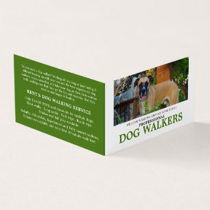 Black Mouth Cur, Dog Walker Service, Detaljerad Visitkort