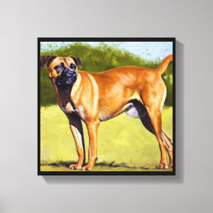 Black Mouth Cur Hund Canvastryck