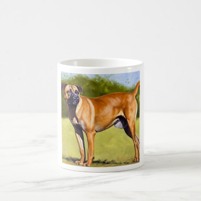 Black Mouth Cur Hund Kaffemugg (Center)