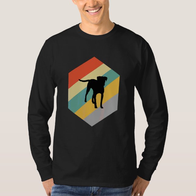 Black Mouth Cur Hund T Shirt (Framsida)