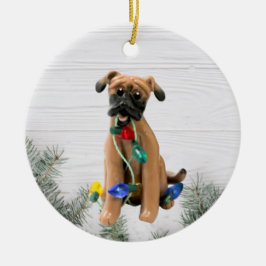 Black Mouth Cur jul Ornament