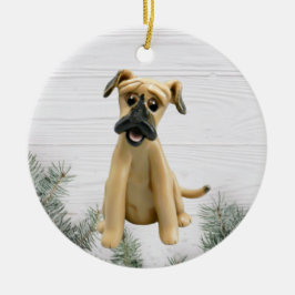 Black Mouth Cur jul Ornament