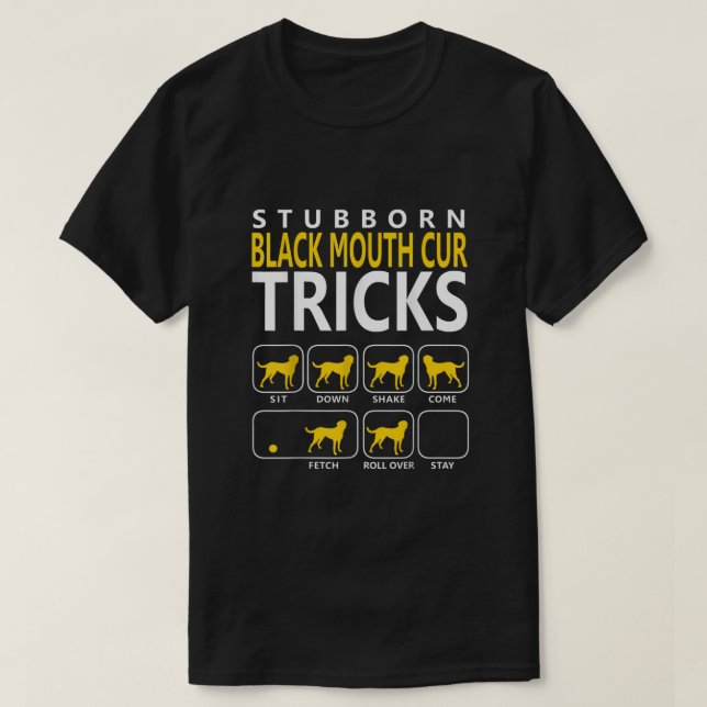 Black Mouth Cur Shirt Black Mouth Cur Hund T (Design framsida)