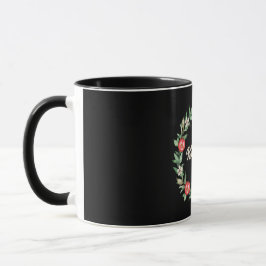 Black Mugg med Rosa Pomegranate Wandepeace Print