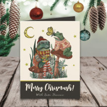 Black Mushroom Frog and Toad God jul