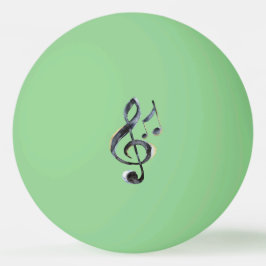 Black Music Notes Pingisboll