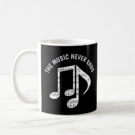 Black Musik noter Kaffemugg