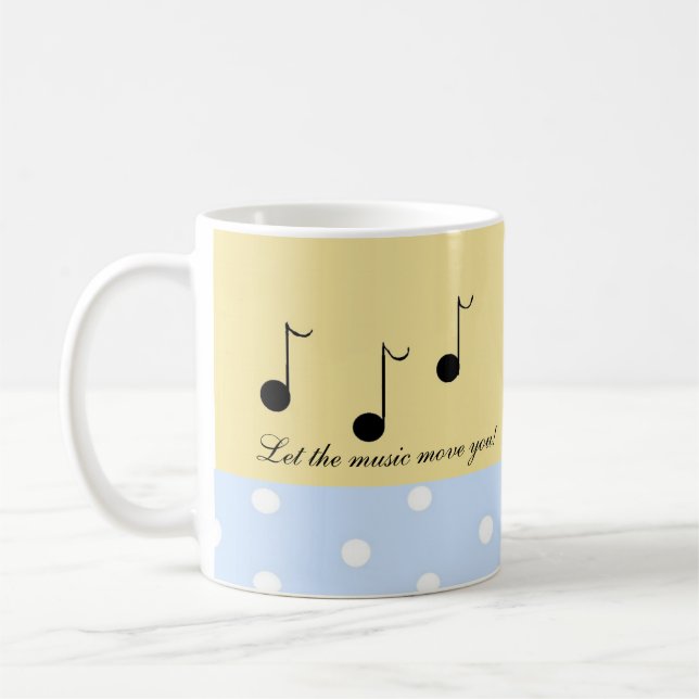 Black Musik noter med Musical Ord Kaffemugg (Vänster)