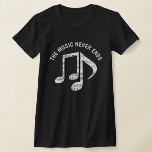 Black Musik noter T Shirt