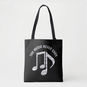 Black Musik noter Tygkasse