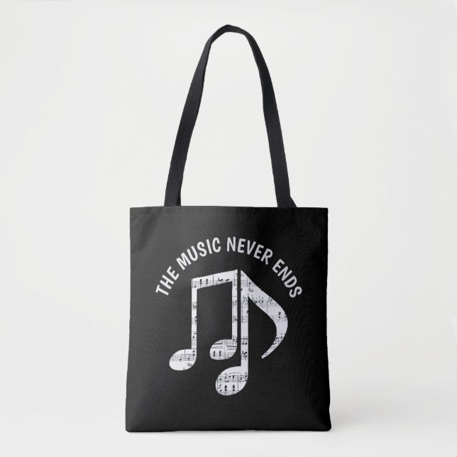 Black Musik noter Tygkasse (Framsida)