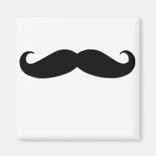 Black Mustache eller Black Mustache för Roligt Gif Magnet