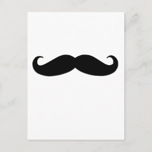Black Mustache eller Black Mustache för Roligt Gif Vykort
