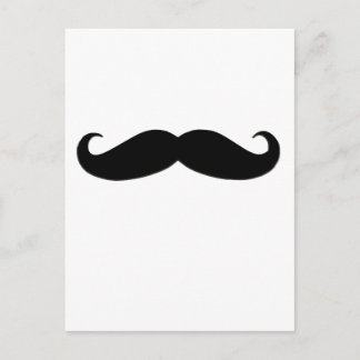 Black Mustache eller Black Mustache för Roligt Gif Vykort