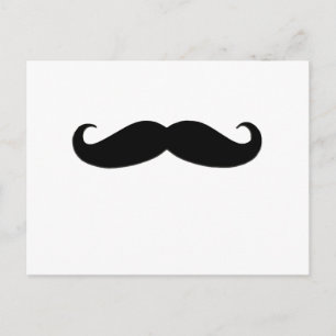 Black Mustache eller Black Mustache för Roligt Gif Vykort