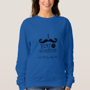 Black Mustache Humor T Shirt