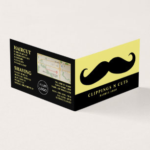 Black Mustache, Manar Barbers Loyalty Card Visitkort