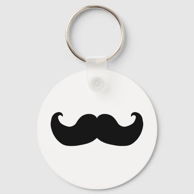Black Mustache Nyckelring (Framsida)